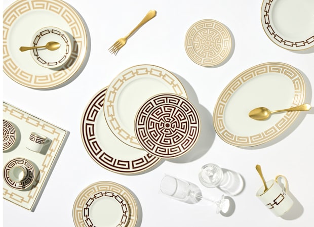 オーバルプラター 34cm カシミア | ラビリント | GINORI 1735